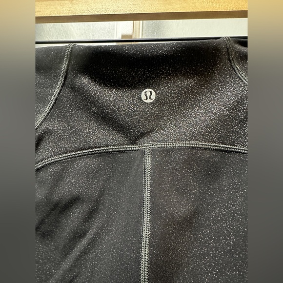 Lululemon Train Times 7/8 Pan: Luminosity Foil Print Black Silver / Black - Picture 10 of 11